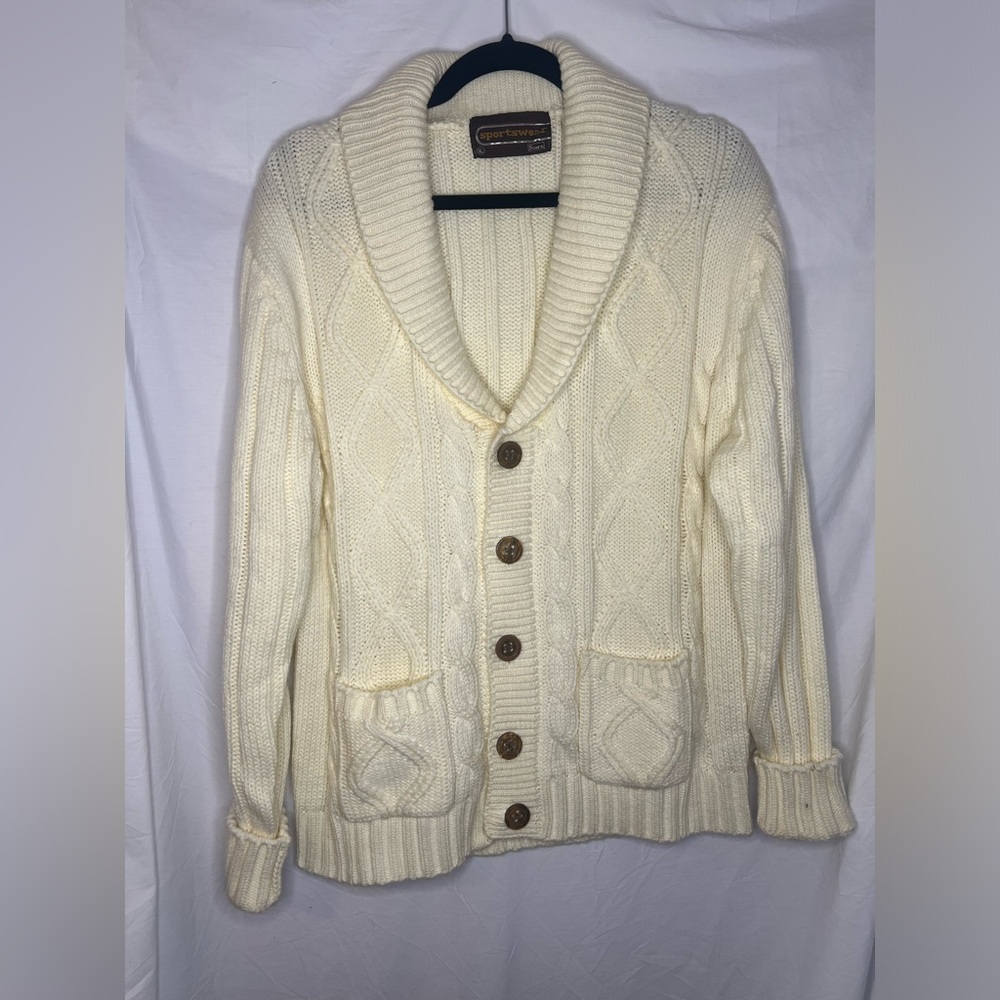Vintage Sears Grandpa Cardigan